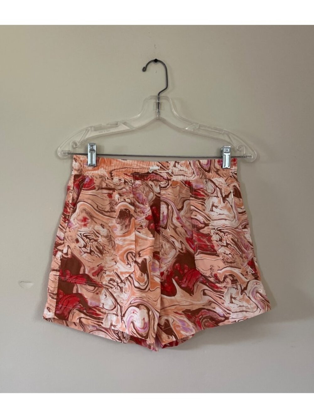 Alpine Design Mens XSmall Beige Swim Trunks Elastic Waist Lined